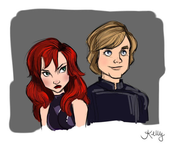 Luke and Mara Sketchamajig by KMRicker