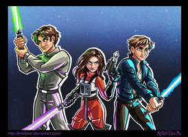Jacen, Jaina, and Anakin Solo: New Jedi Order