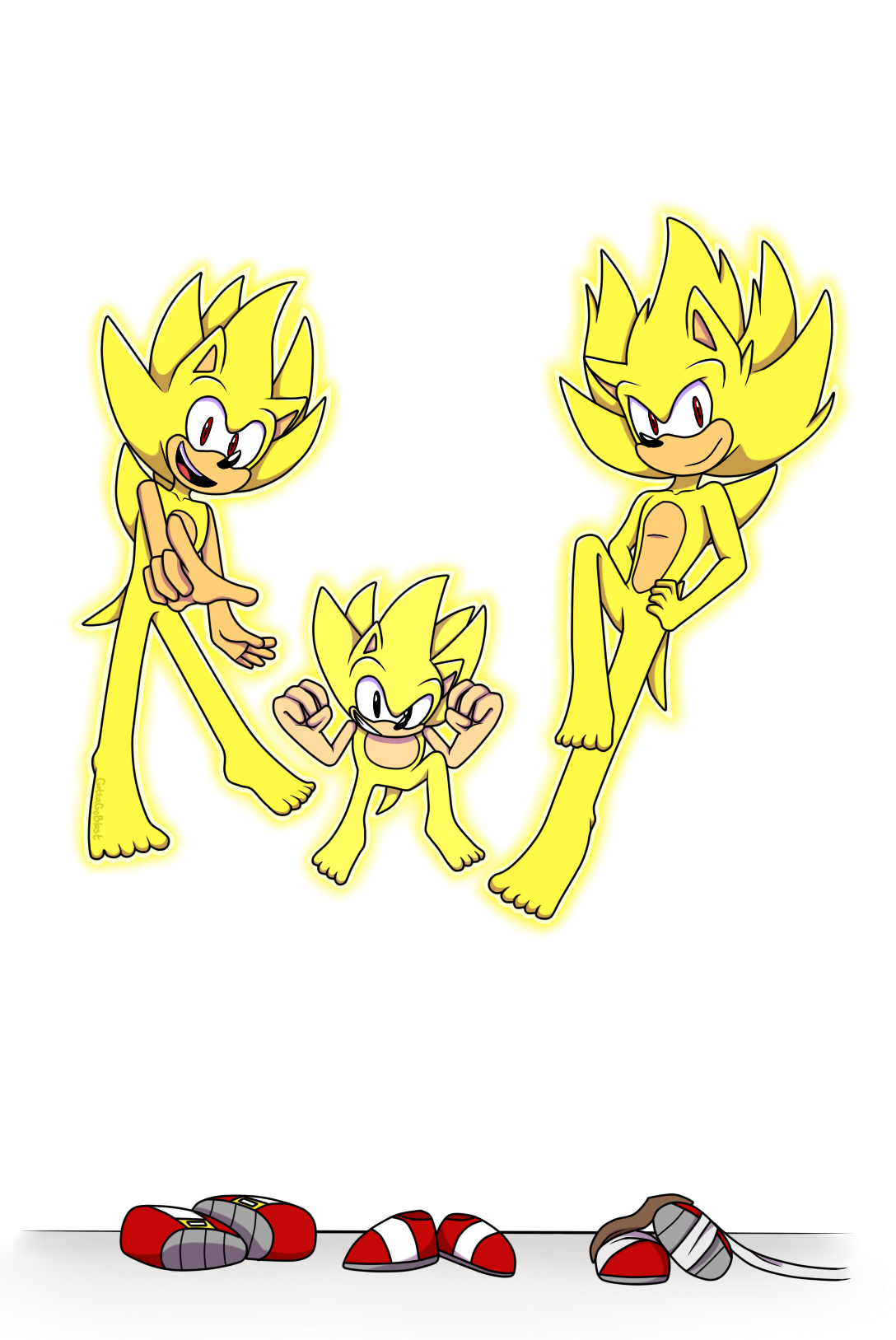 Hyper Sonic (Classic)  Sonic, Classic sonic, Sonic fan characters