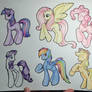 Mane Six - Full Color - Cat