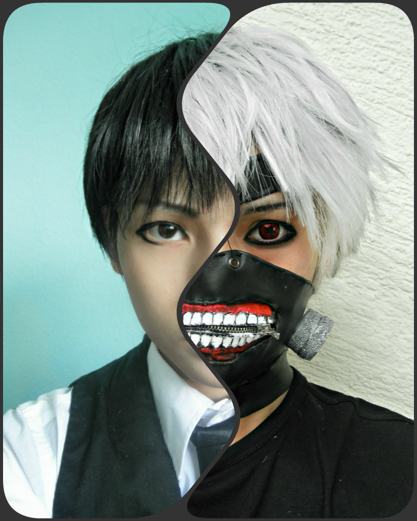 Ken Kaneki Black and White Cosplay