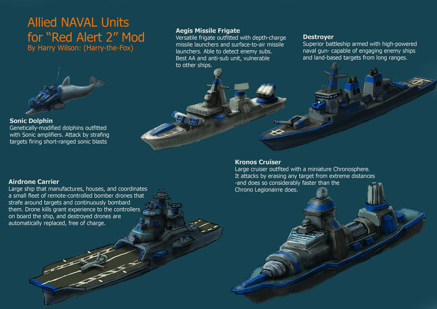 RA2 Mod- Allied Ships