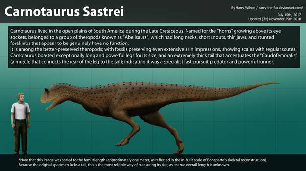 Carnotaurus satrei Size