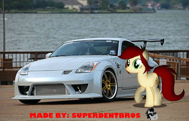 Canni Soda and her Nissan 350z 