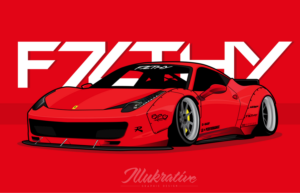 Ferrari 458 liberty top walk sakura d4 rwd