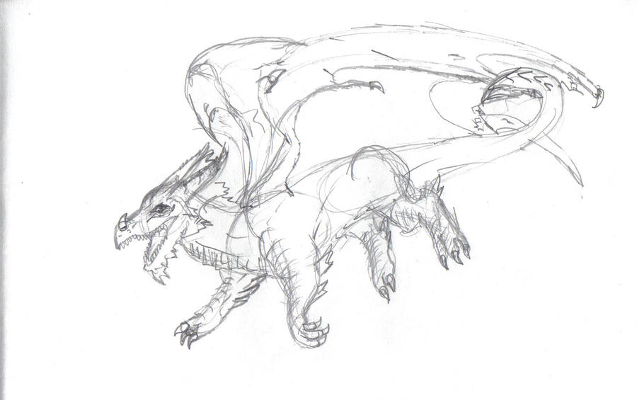 Sketch of the European dragon