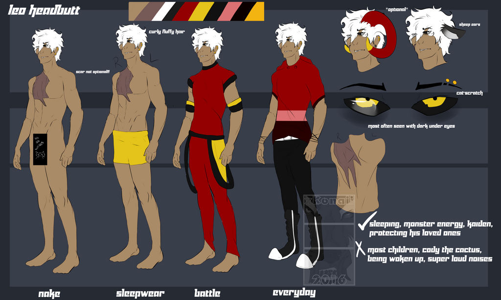 Headbutt Reference Leo Headbutt Human Reference by Kondaii on DeviantArt