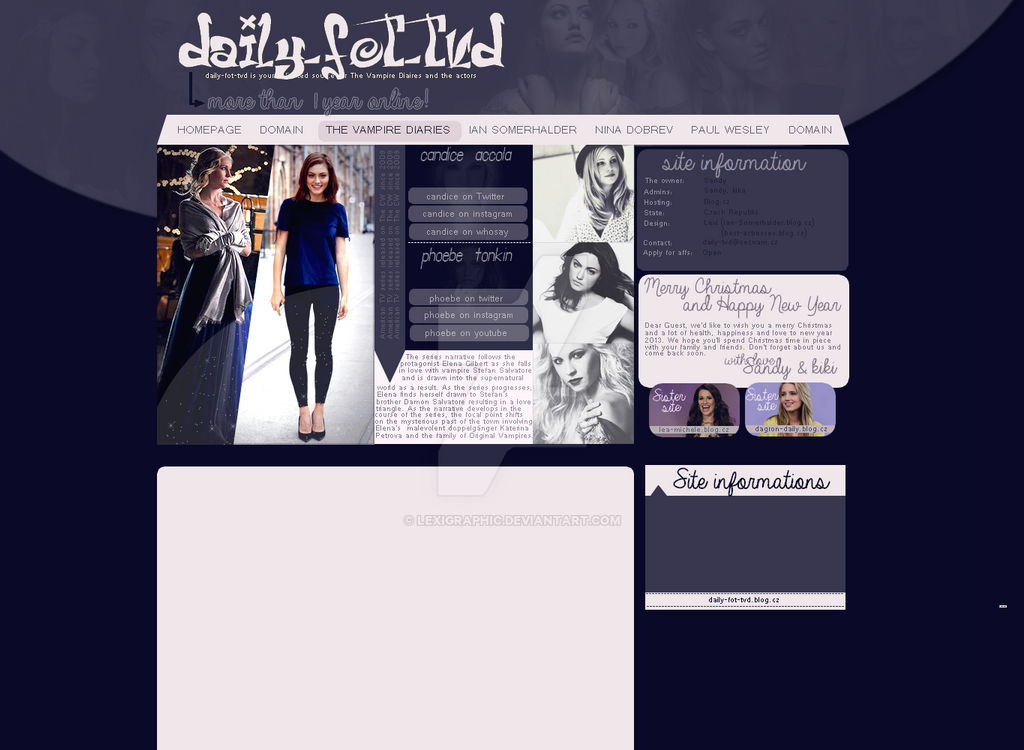 Phoebe Tonkin and Candice Accola Layout