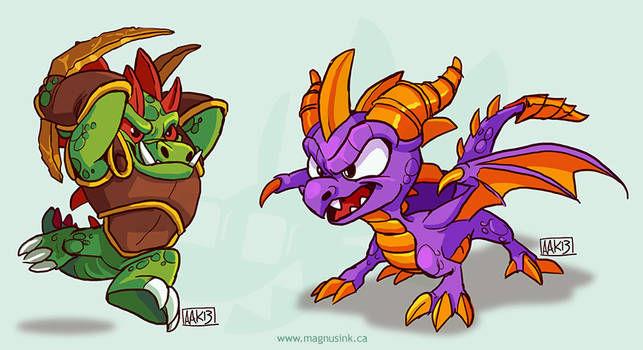 Dinorang and Spyro