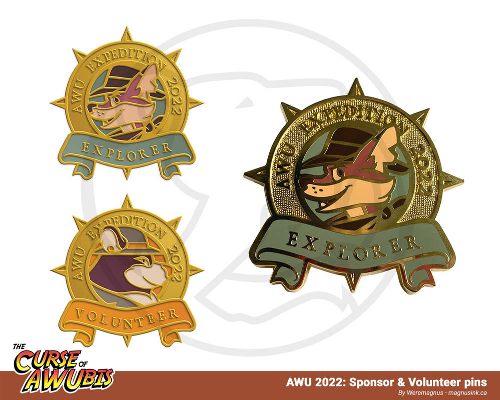 AWU 2022 enamel pins by weremagnus on DeviantArt
