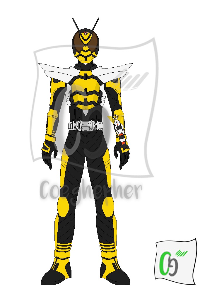 Kamen Rider The Bee Rider Form by Coeghepher on DeviantArt