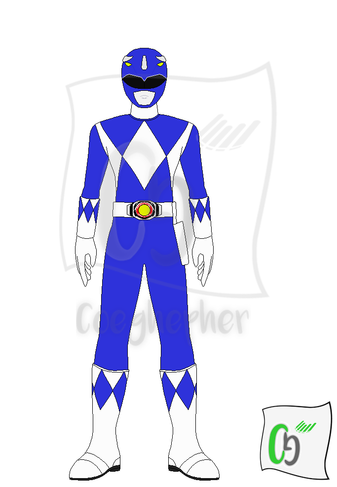 Tricera Ranger / Blue Ranger by Coeghepher on DeviantArt