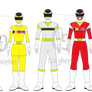 Megaranger 6 Members / In Space Rangers 6 Members