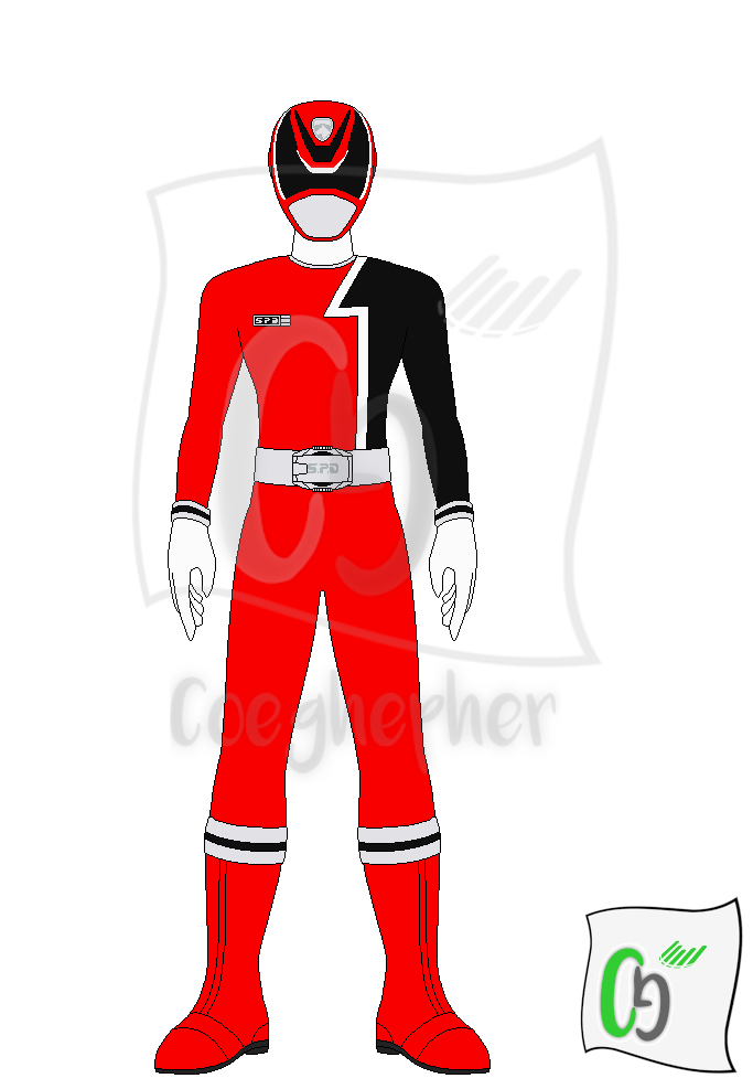 DekaRed / S.P.D. Red Ranger by Coeghepher on DeviantArt