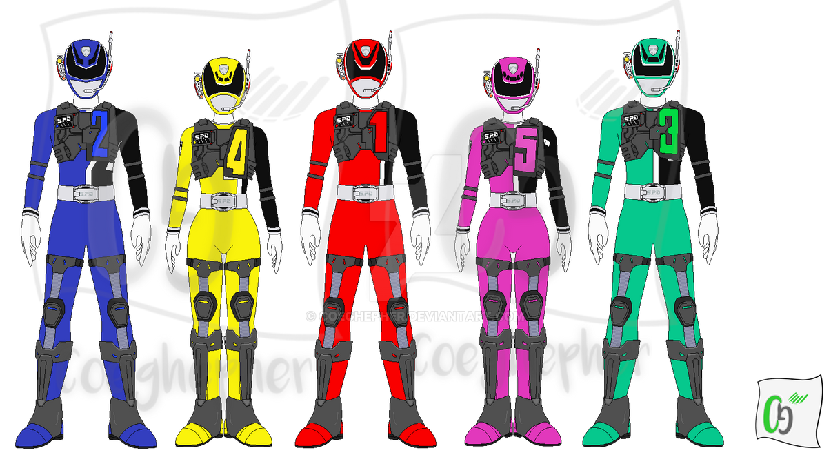 Dekaranger SWAT Mode / S.P.D. Rangers SWAT Mode by Coeghepher on DeviantArt