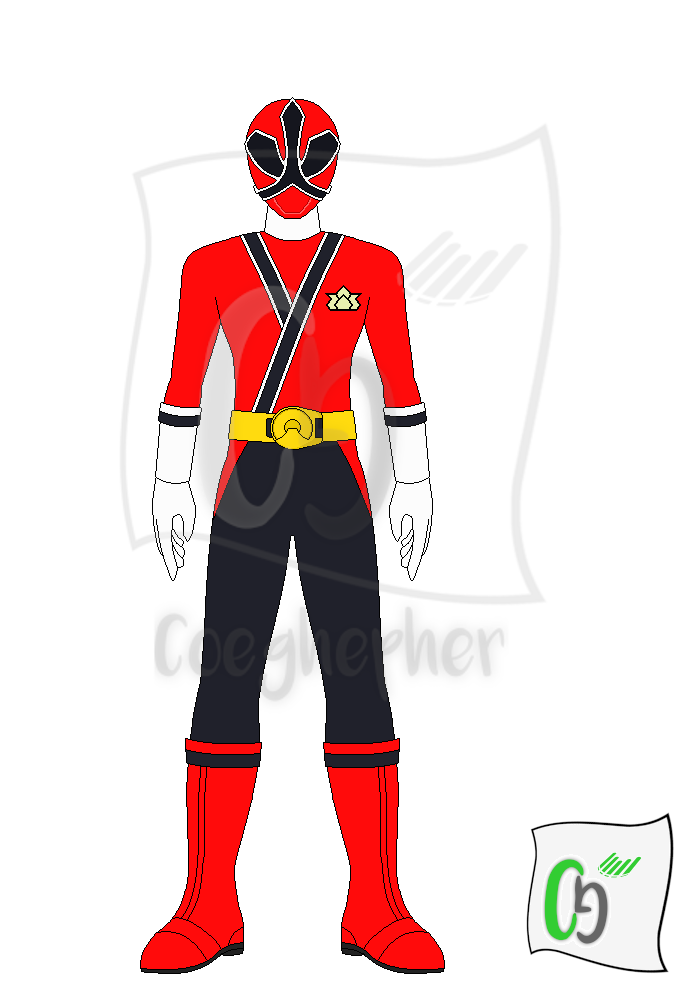 Shinken Red / Red Samurai Ranger by Coeghepher on DeviantArt
