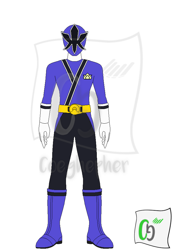 Shinken Blue / Blue Samurai Ranger by Coeghepher on DeviantArt
