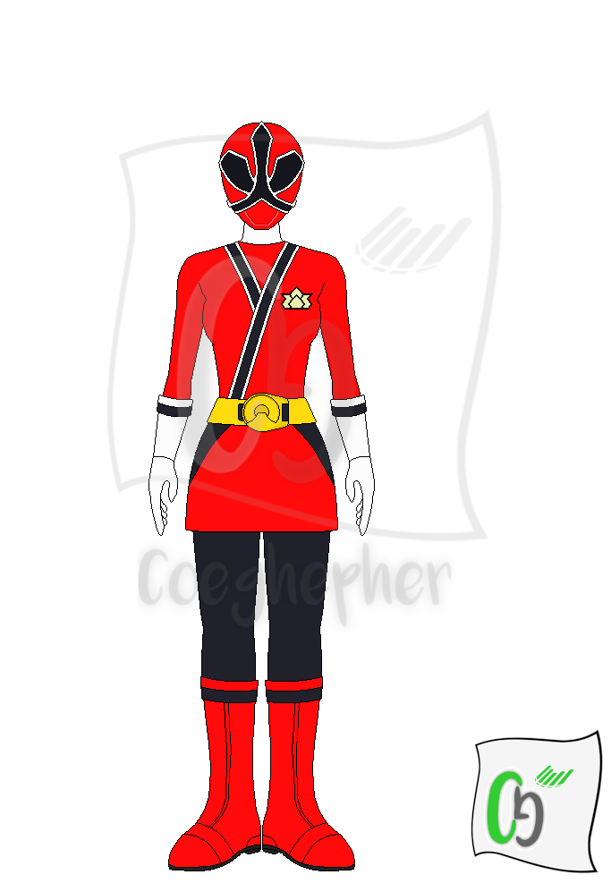 Shinken Red (Kaoru) / Red Samurai Ranger (Lauren) by Coeghepher on ...