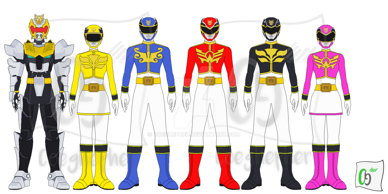 Black Megaforce Ranger Deviantart Goseiger / Megaforce Rangers by Coeghepher on DeviantArt