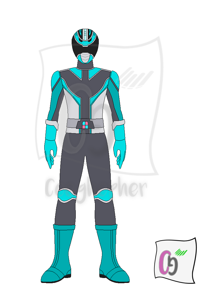 Cyan Ranger by Coeghepher on DeviantArt