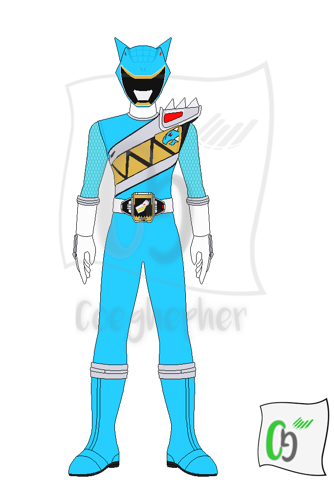 Kyoryu Cyan (Ramirez) / Dino Charge Aqua Ranger by Coeghepher on DeviantArt