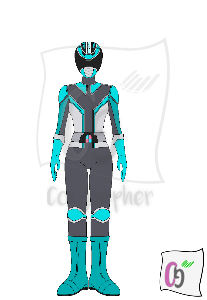 Cyan Ranger (Female Ver.) by Coeghepher on DeviantArt