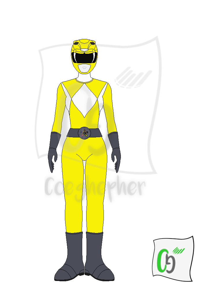 Yellow Mutant Ranger by Coeghepher on DeviantArt