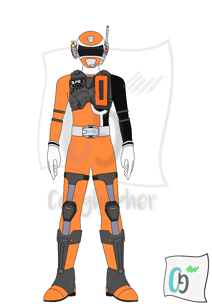 S.P.D. Orange Ranger SWAT Mode by Coeghepher on DeviantArt