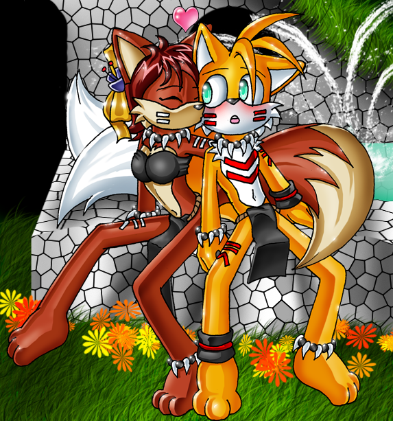 Tails And Fiona Kiss By Lord Kiyo On DeviantArt.