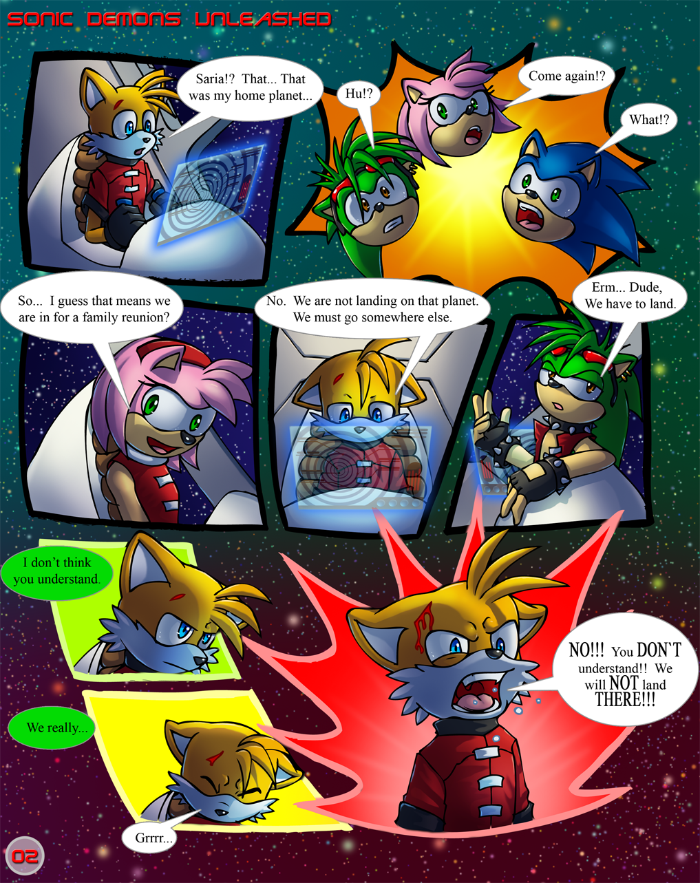 Sonic Demons Unleashed Page2 Redone