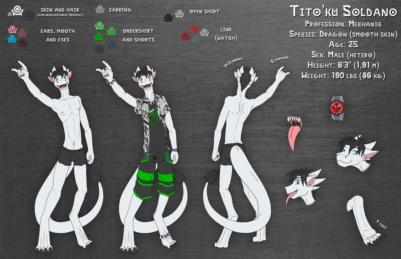 Titoku Ref sheet composed