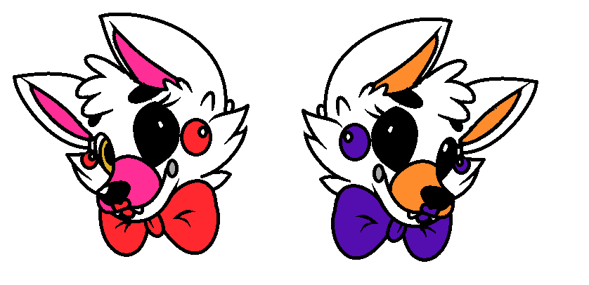 Lolbit <3 - Desenho de lolbit_e_mangle - Gartic