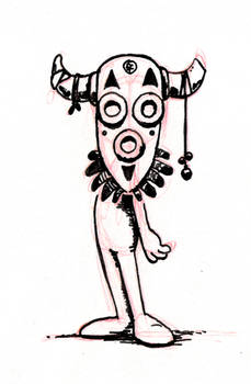 Inktober #31 - Mask