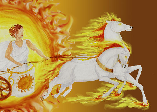 Helios and His Chariot of Fire by jezebelwitch on DeviantArt