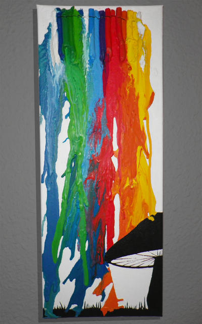 Crayon Art Rainbow by KizUna-Cat