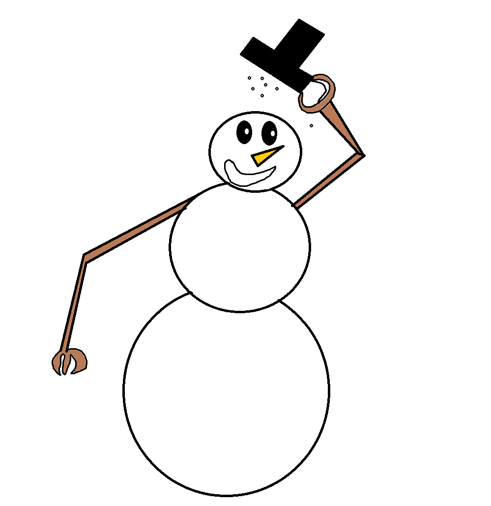 Snowman says, Hello!