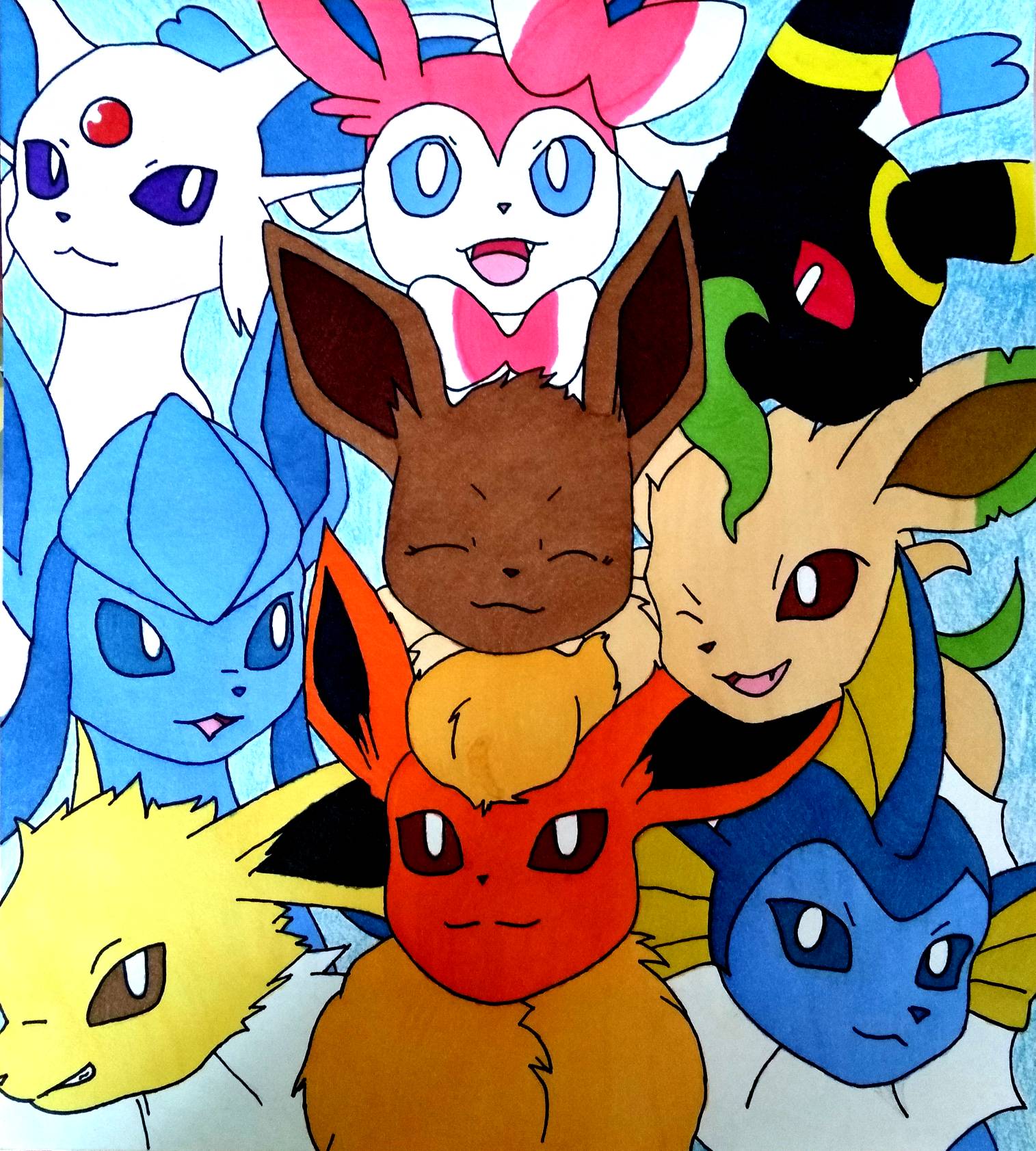 Eeveelutions by maeestry on DeviantArt