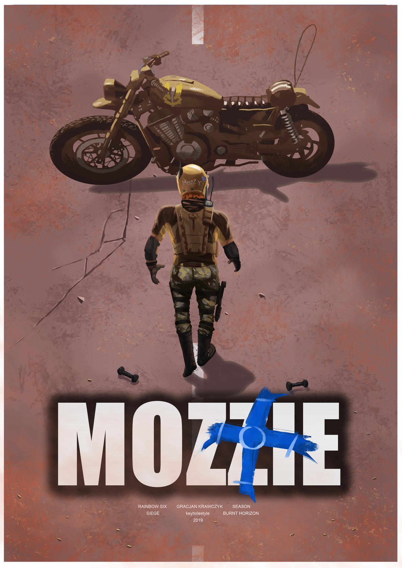 Mozy R6 MOZZIE rainbow six siege by keyholestyle on DeviantArt