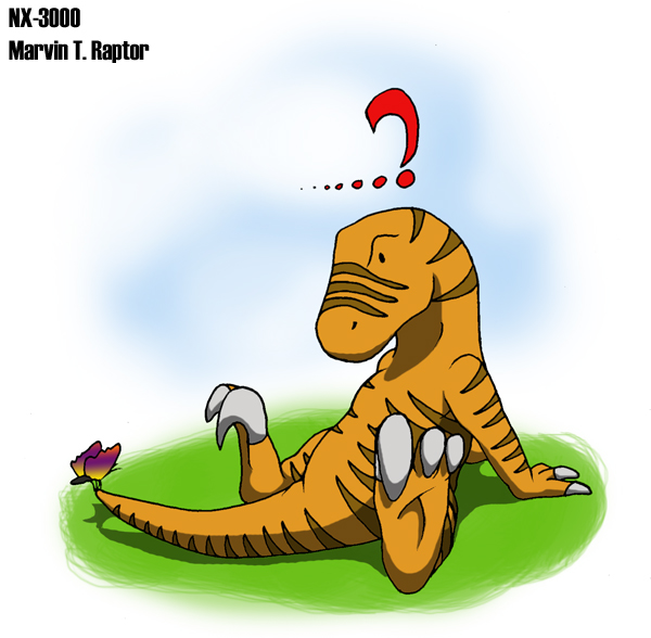 Cute killer raptor