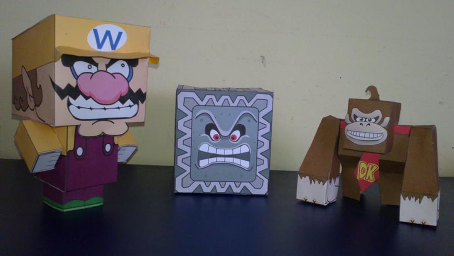 Mario papercrafts