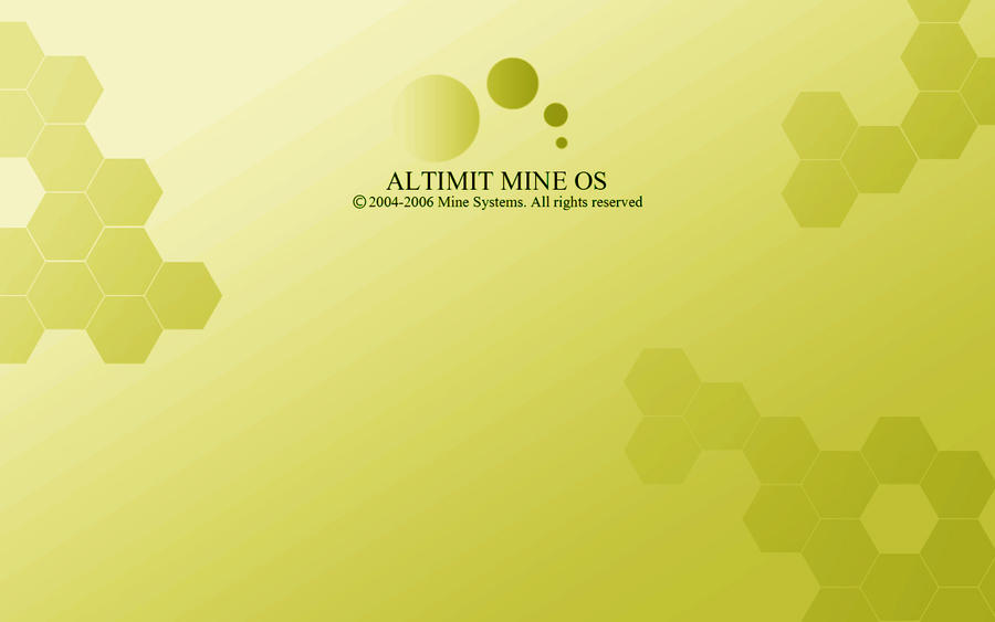 Yellow ALTIMIT Mine OS Wallpaper