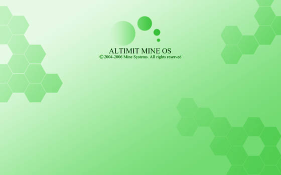 Green ALTIMIT Mine OS Wallpaper