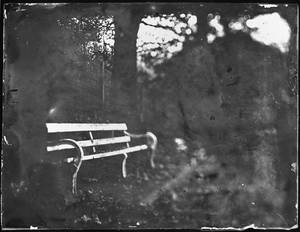 bench black and white by thesadstork