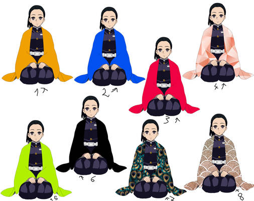 KNY: Ozaki in haori - Which one suits her best?