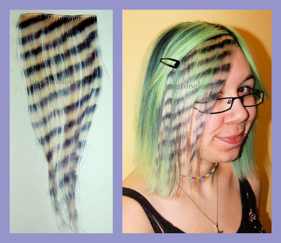 Thin Black and Blonde Stripe by neptunelousehair on DeviantArt Thin Black and Blonde Stripe by neptunelousehair on DeviantArt