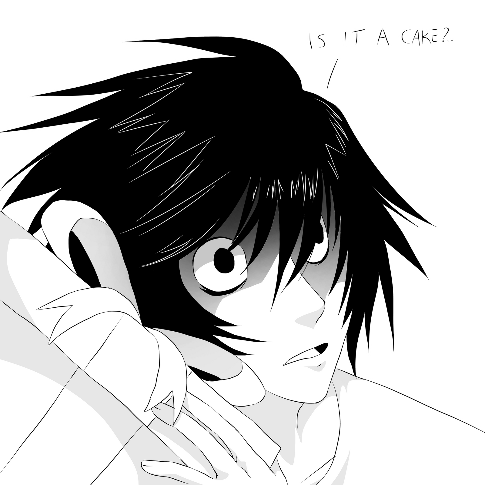 Is It A Cake L Lawliet By Jefftheironic On Deviantart Is It A Cake L Lawliet By Jefftheironic On Deviantart
