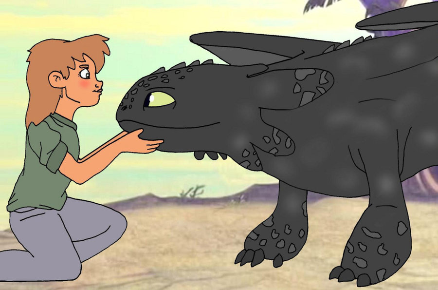 Sophie Meets Toothless By Gloverboy23 by SaphiraDragonHert on DeviantArt