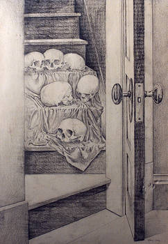 Skulls on Staircase