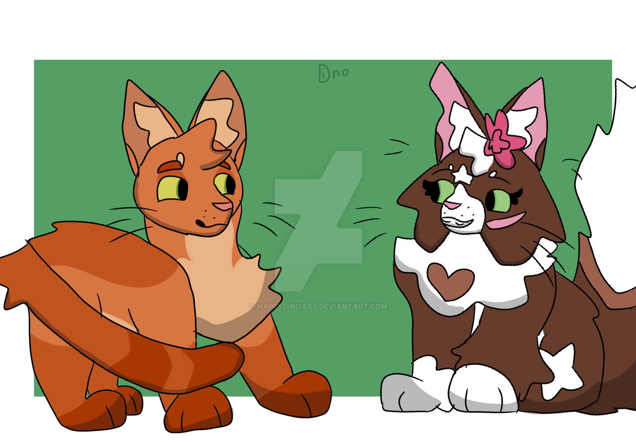 Spring Firestar Firestar and Blossomstar by HappyDinoArt on DeviantArt