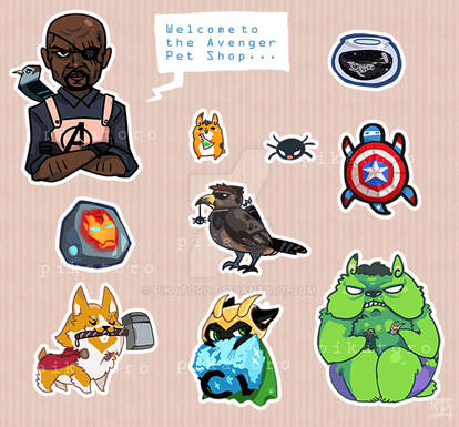 Avenger Pet Shop Sticker